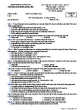 Đề thi kết thúc học phần Lịch sử - Mã đề 358 - Trường Cao đẳng Bách Việt
